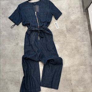 Tommy Hilfiger Dark Blue Denim Jumpsuit size 6 NWT